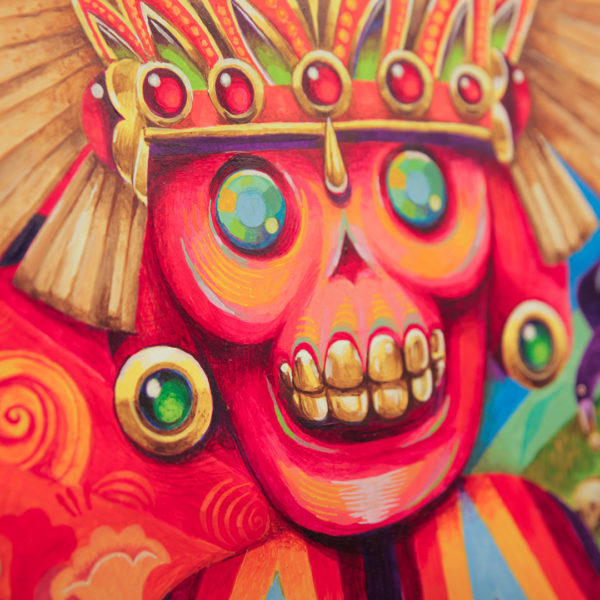 Entidade III pintura de João Montenegro , artista visual. São Paulo. SP